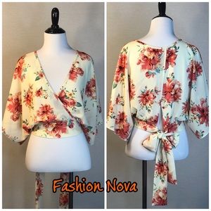 Crop Floral Top